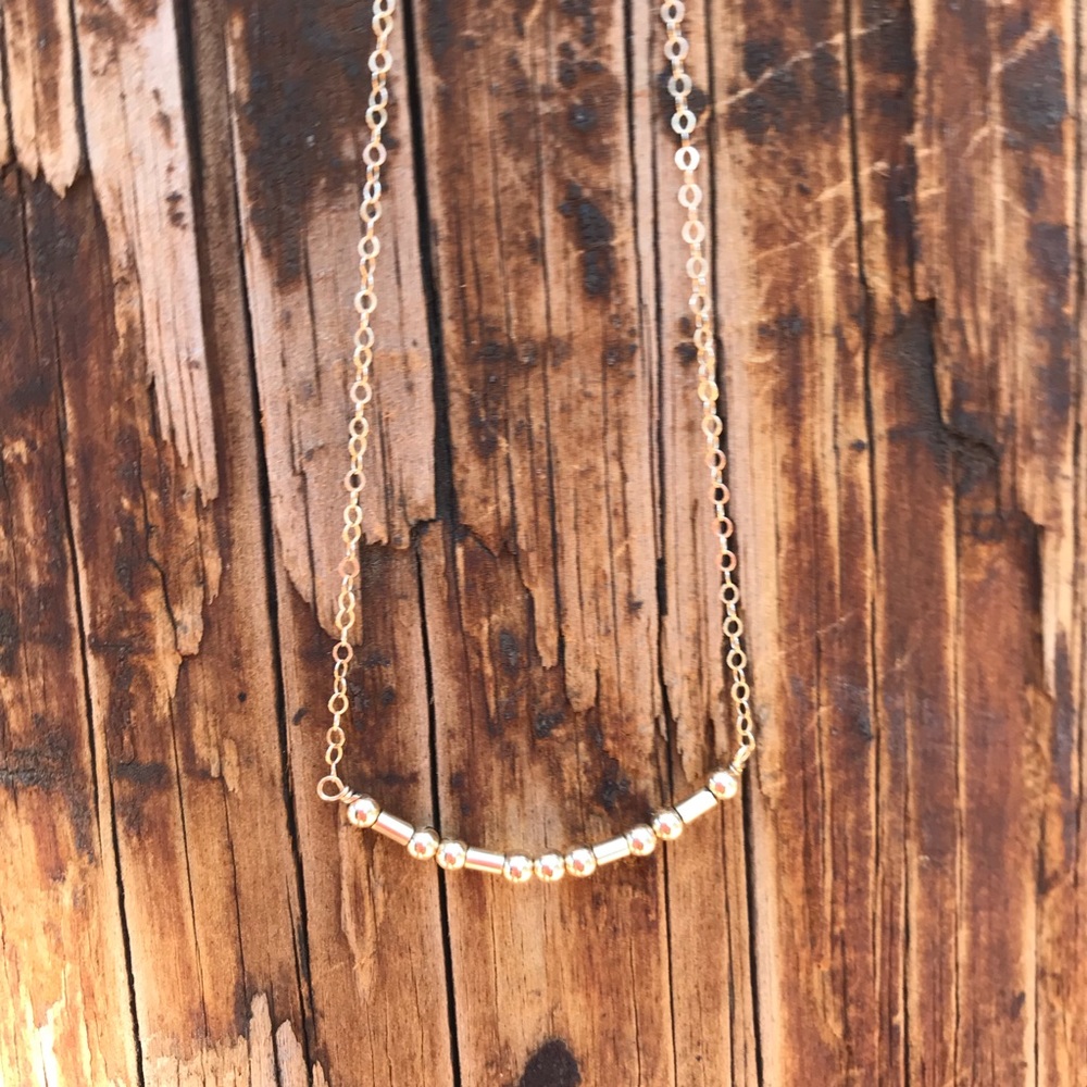 Gold Filled Custom Morse Code Necklace